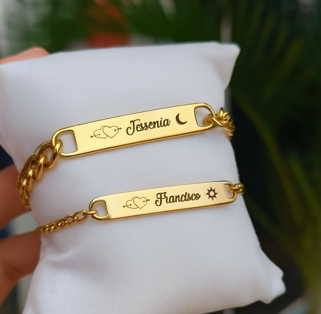 "Línea del Recuerdo" pulsera personalizada + box de regalo