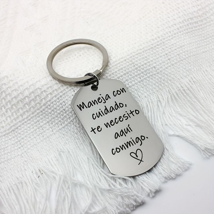 "Siempre Unido a Ti" pack de 2 Llaveros personalizados + box de regalo