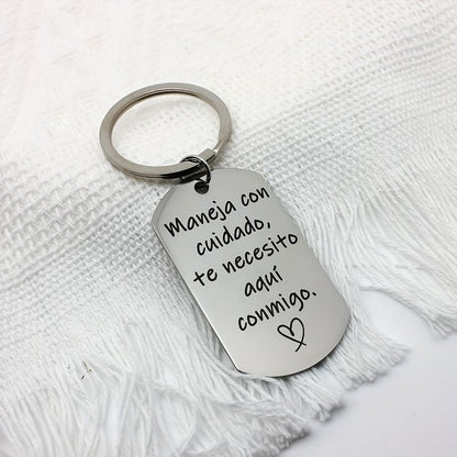 "Siempre Unido a Ti" pack de 2 Llaveros personalizados + box de regalo