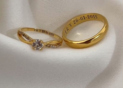 “Promesa Eterna” Anillo personalizado + box de regalo