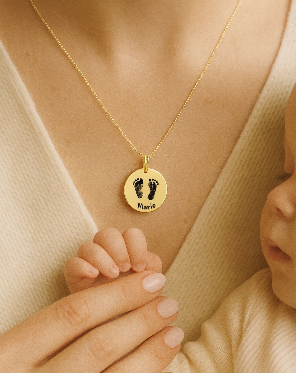 "Conexión Infinita" Collar circular personalizado + box de regalo